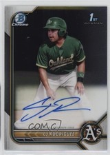 2022 Bowman Chrome Prospect Auto CJ Rodriguez #CPA-CJR Auto 19n6