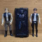 Vintage 1981 Kenner Star Wars Han Solo Lot Slave 1 Carbonite Big Head Endor