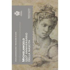 2025 San Marino € 2 Euro BU Coin - Birth of Michelangelo 550 Years