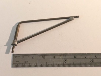 Ship Model Fittings Parts Brass Metal Davit Slewing Crane 60mm x 25mm
