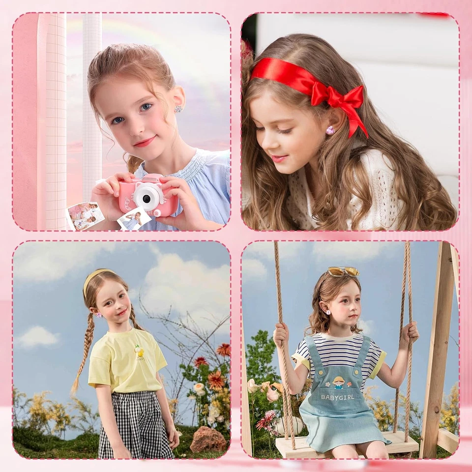 8 Paar Ohrclips Kinder Clip Ohrringe Mädchen on Ohrringe Ohne Ohrloch Hypoallerg - Bild 4 von 4