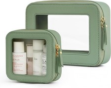 vibe Clear Makeup Bag Travel Cosmetic Case Transparent Toiletry Bag