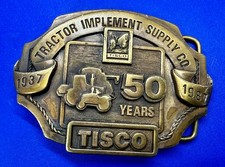 TISCO 50th Anniversary 1937-1987 Tractor Implement Supply Siskiyou Belt Buckle