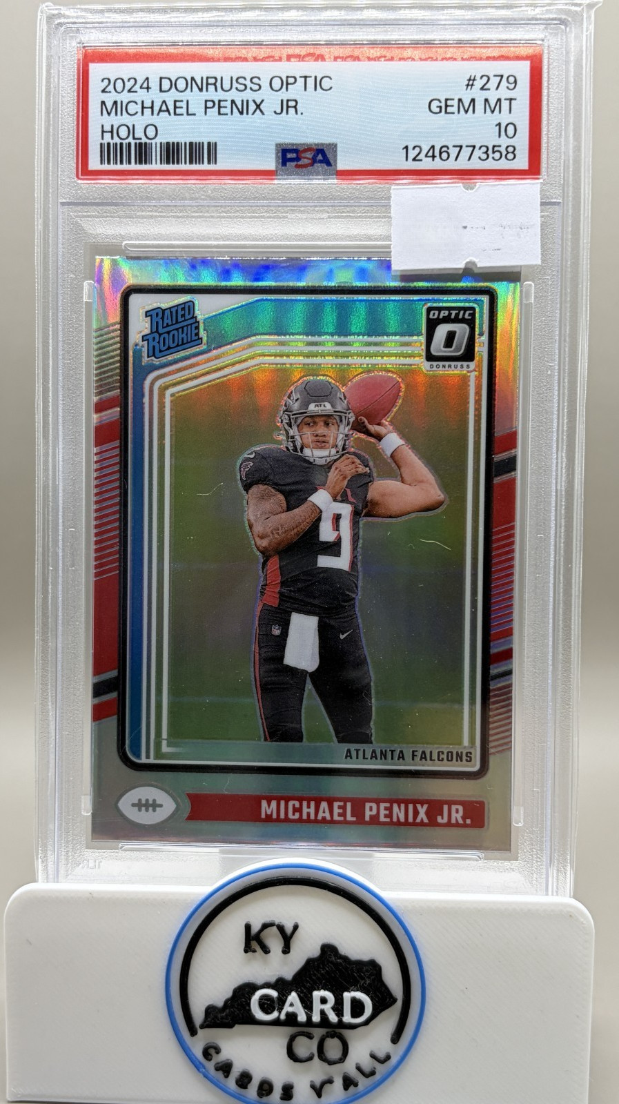 Michael Penix Panini Donruss Optic #279 Holo