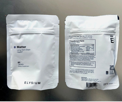 ELYSIUM MATTER | TWO PACK | Optimize Long Term Brain Health | #120 tabs | Sealed