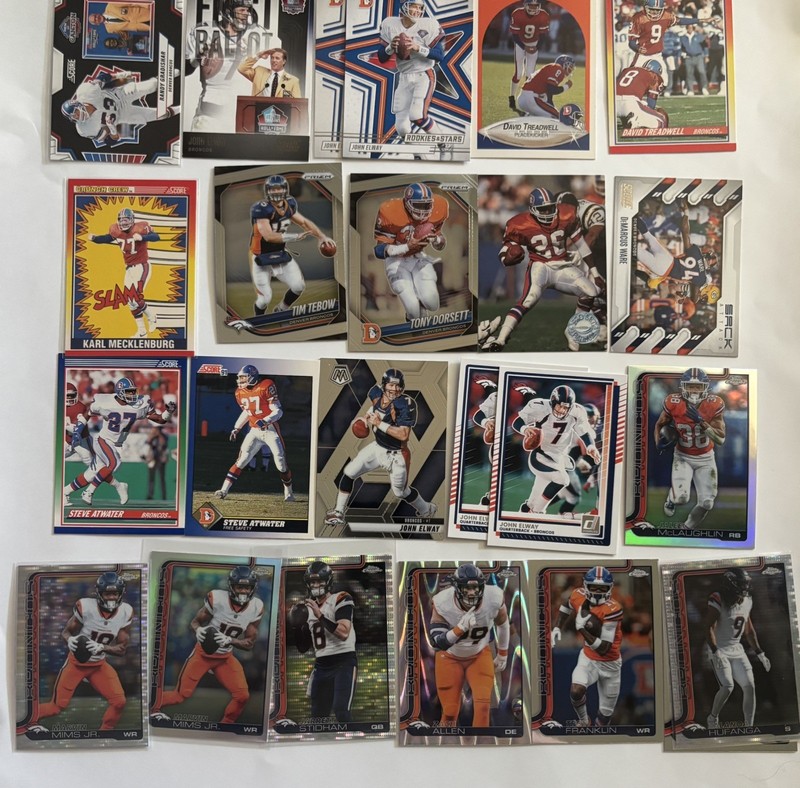 Denver Broncos Card Lot 🔥 Bo Nix RC, Courtland Sutton, Harvey And More