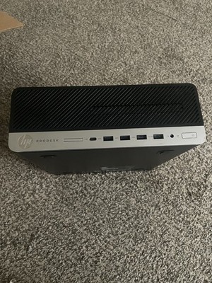 HP ProDesk Small Form Factor Desktop Office Computer Black Silver USB-C