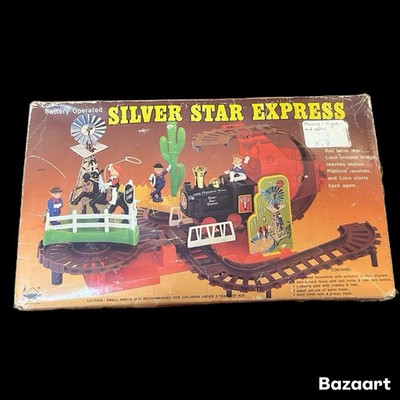1970 s Woolworth s Silver Star Express Battery Power Flip Train Set *READ*