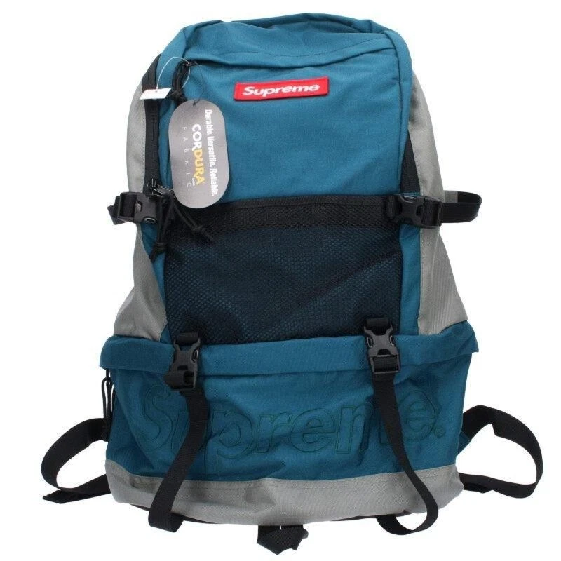 Sac à dos Supreme boîte logo bleu/gris B
