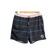 Roark Gray Pink Stripe Shorey 16 Horizons Men's Activewear Shorts Size Small