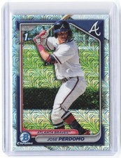 2024 Bowman Chrome Jose Perdomo #BCP-220 Mega Box Mojo Refractor 1st Bowman