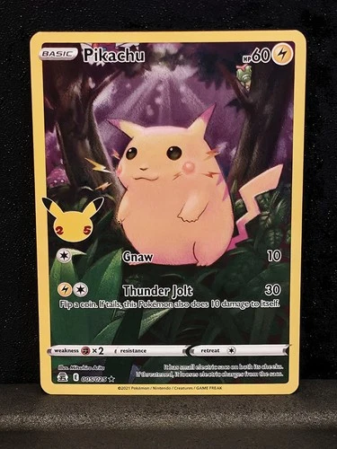Pokemon - Sword & Shield Celebrations (25th) - Pikachu 5/25 NM