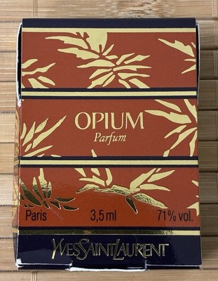 Vintage YSL Original 1980’s Formula Opium Pure Parfum 3.5ml Splash New ...