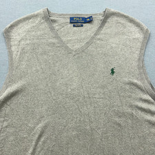Polo Ralph Lauren Sweater Vest Mens XXL Gray ...