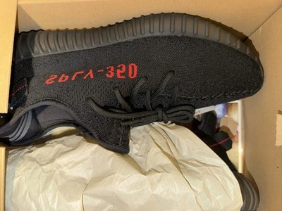 adidas Yeezy Boost 350 V2 Bred Black Red Low Top Men's Athletic Sneaker CP9652