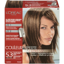 1x L  Oreal Couleur Experte Express Hair Color 5.3 Medium Golden Brown Chocolate