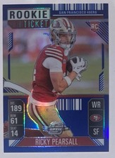 2024 Contenders Optic Ricky Pearsall Rookie Ticket Blue Prizm /99 49ers