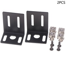 1Set Metal 1U Rack Mount Ear Mounting Jointing With Screw Cap For Receiver Host