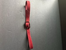 Vtg. Womens Belt Suede Leather Burgundy Boho Career  Classic 80s 90s Y2K Mod
