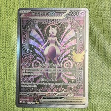 Pokémon Mewtwo ex 151/128 Carta Italiano PV 230 Psichico Base Olografico 2023