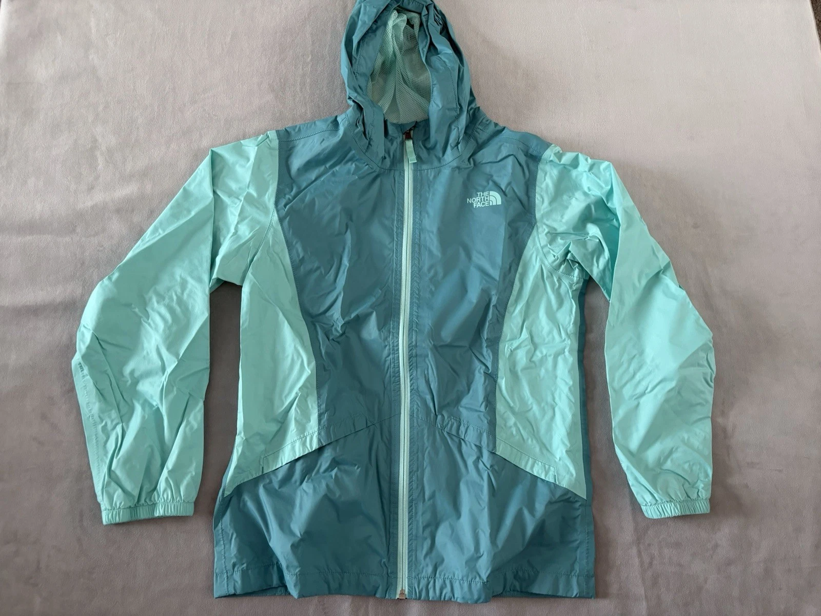 Rain Jacket Girls North Face Hooded Windbreaker XL (18)