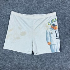 Joe Camel Promo Shorts Mens Size 38 White Graphic 90s Tobacco Ad VTG READ Stains