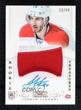 2013 Panini National Treasures Rookie 13/99 Jarred Tinordi #165 Patch Auto r7h