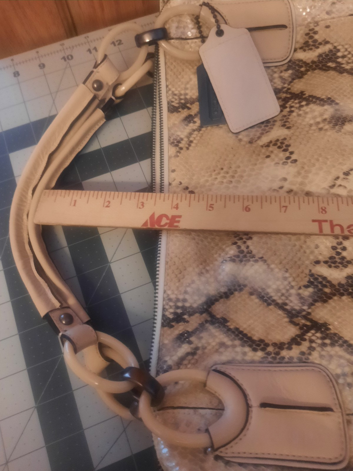 Coach Designer Python Snakeskin Embossed Leather … - image 20