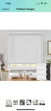100% Privacy L-Shaped Blades Mini Blinds for Indoor Windows 1" Vinyl x2