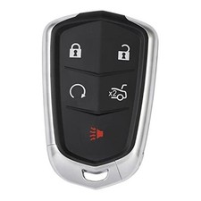 Key Fob Cover Case Compatible with Cadillac 204-2023 5 Buttons Without Chip 1