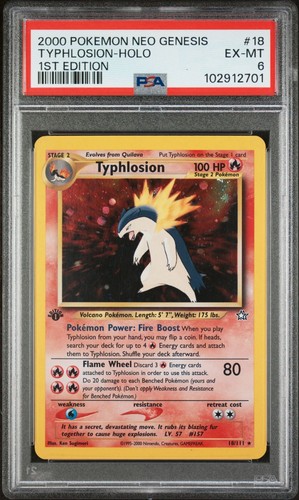 Typhlosion (1st Edition) graded PSA 6 for sale on eBay