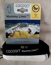 NEW Cocoon Mummy Liner 100% Silk Sleeping Bag...