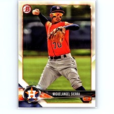 2018 Bowman Miguelangel Sierra #BCP53 Houston Astros