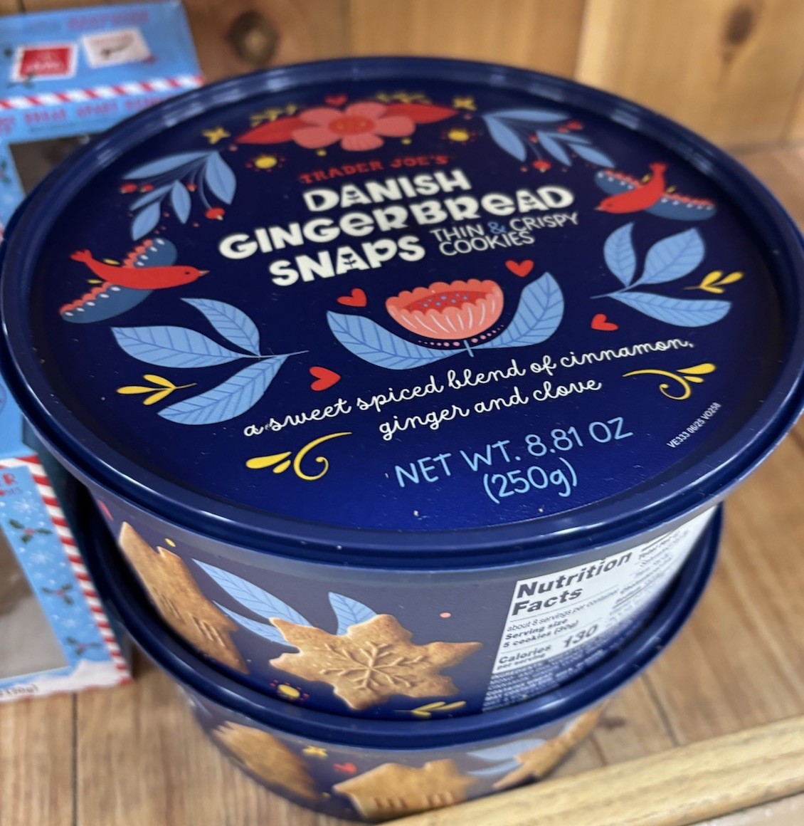 2 Packs Trader Joe's 8.81oz DANISH GINGERBREAD SNAPS Thin & Crispy