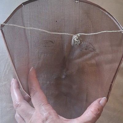 Antique Odd Fellows Ceremonial Mesh Wire Mask c.1900