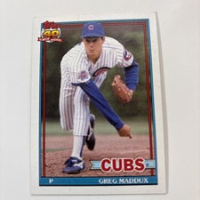 1991 Topps - Greg Maddux #35 Bold Stamp Variation New Mint Free Ship