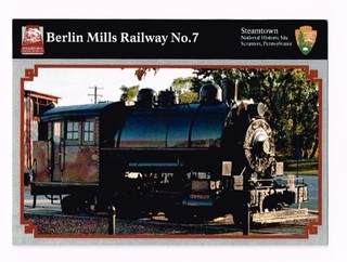 Steamtown NHS Berlin Mills Railway No. 7 (card No. 3) Trading Card