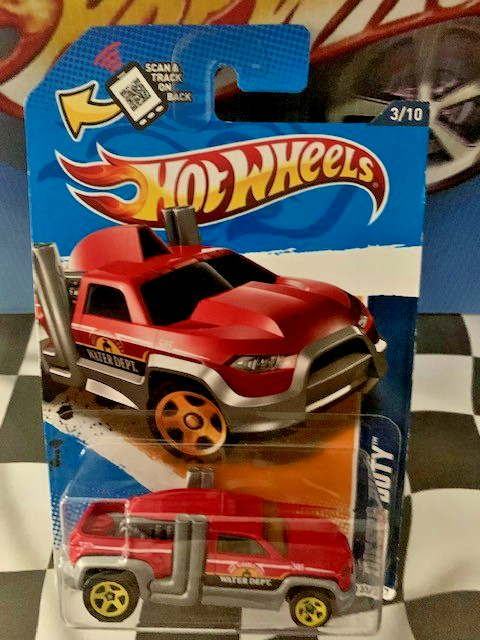 Hot Wheels 2012 HW City Works 3/10 133 Diesel Duty RED 5SP Walmart Exclusive