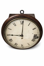 Victorian English Fusee Wall Clock – c.1850–1865 – Prescot - Edinburgh Provence