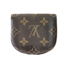 Louis Vuitton Monogram Porte Monnaie Gousset Coin Purse Change Wallet Vintage