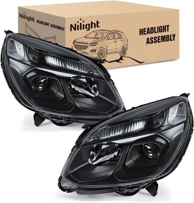 ** NEW 2016-2017 Chevy Equinox | Black Clear w/Turn Signal Projector Headlights