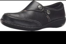 Image of Clarks Ashland Lane Ladies Loafer Black Leather Shoes Uk Size 3.5 D EUR 36