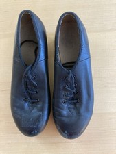 Bloch Techno Tap 2 T Black Lace Up Shoes 3H Heel Women's Size 5.5