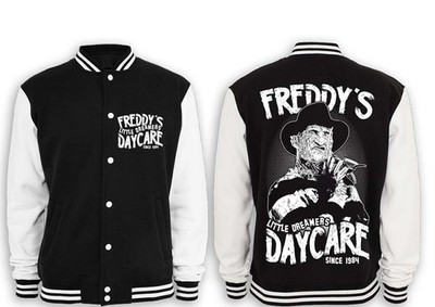 Freddys Daycare Collegejacke Kult Movie Horror Voorhees Jason TV Blood Fun