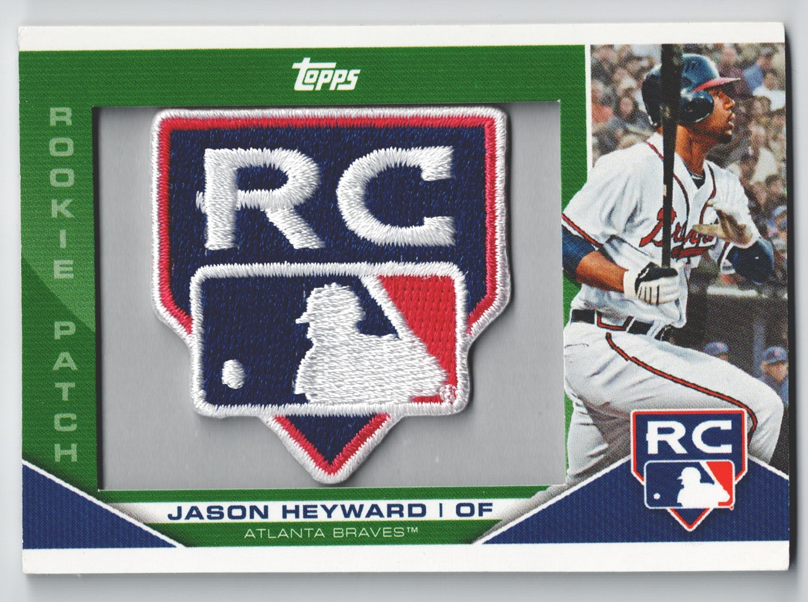 2010 Topps Update Jason Heyward Rookie RC Manufactured Logo Patch /500 #MLB-JH