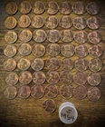 1954-S Lincoln Wheat Cent Penny Red Uncirculated Roll Of 50 Coins