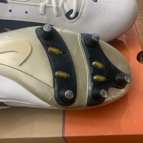Nike Air Zoom Barracuda Football Cleats SZ 15 Medium White Navy Blue 116054-101 - Picture 11 of 12
