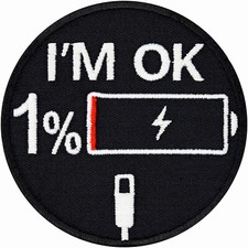 Tactical Morale Patch zum ann&auml;hen/aufb&uuml;geln Milit&auml;r Abzeichen "I'm OK" 75x75mm