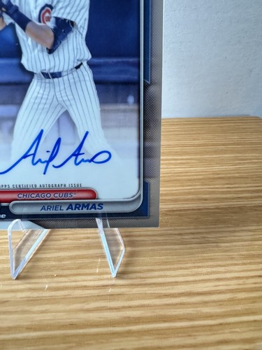 2024 Bowman Draft Ariel Armas Chrome Prospect Auto 1st #CPA-AA Cubs - Bild 4 von 6