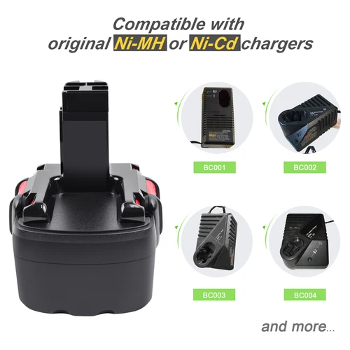 Tecmana 5.0AH 14.4V Battery for Bosch 2607335276 2607335533 BAT038 BAT040 BAT041 - Picture 3 of 12